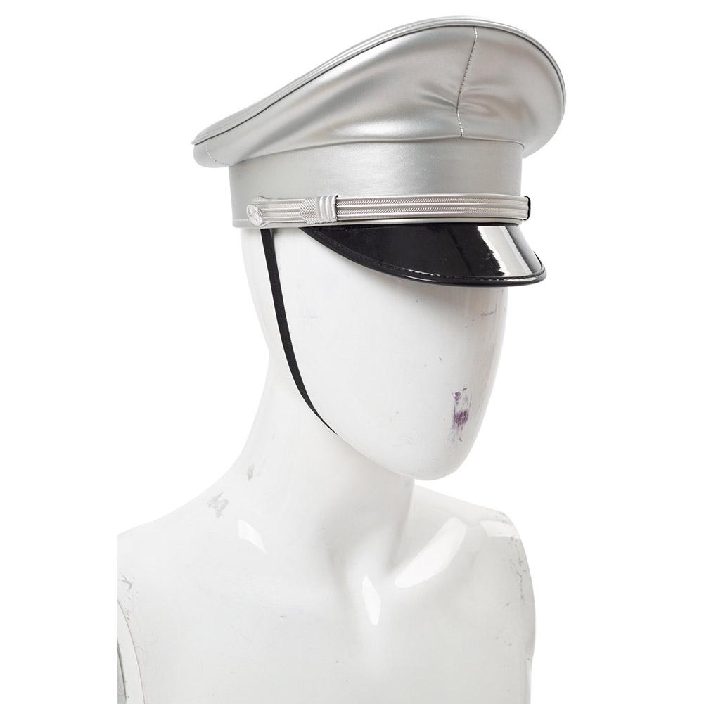 Zilveren nachtclub pet / heren dames gay militaire glimmende, Kleding | Heren, Verzenden, Nieuw, Pet