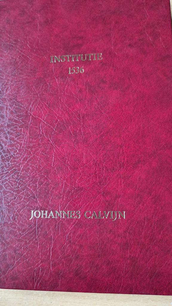 Institutie. J Calvijn / Dr W van *tSpijker, Christendom | Protestants, Ophalen of Verzenden, Zo goed als nieuw, J Calvijn /t Spijker