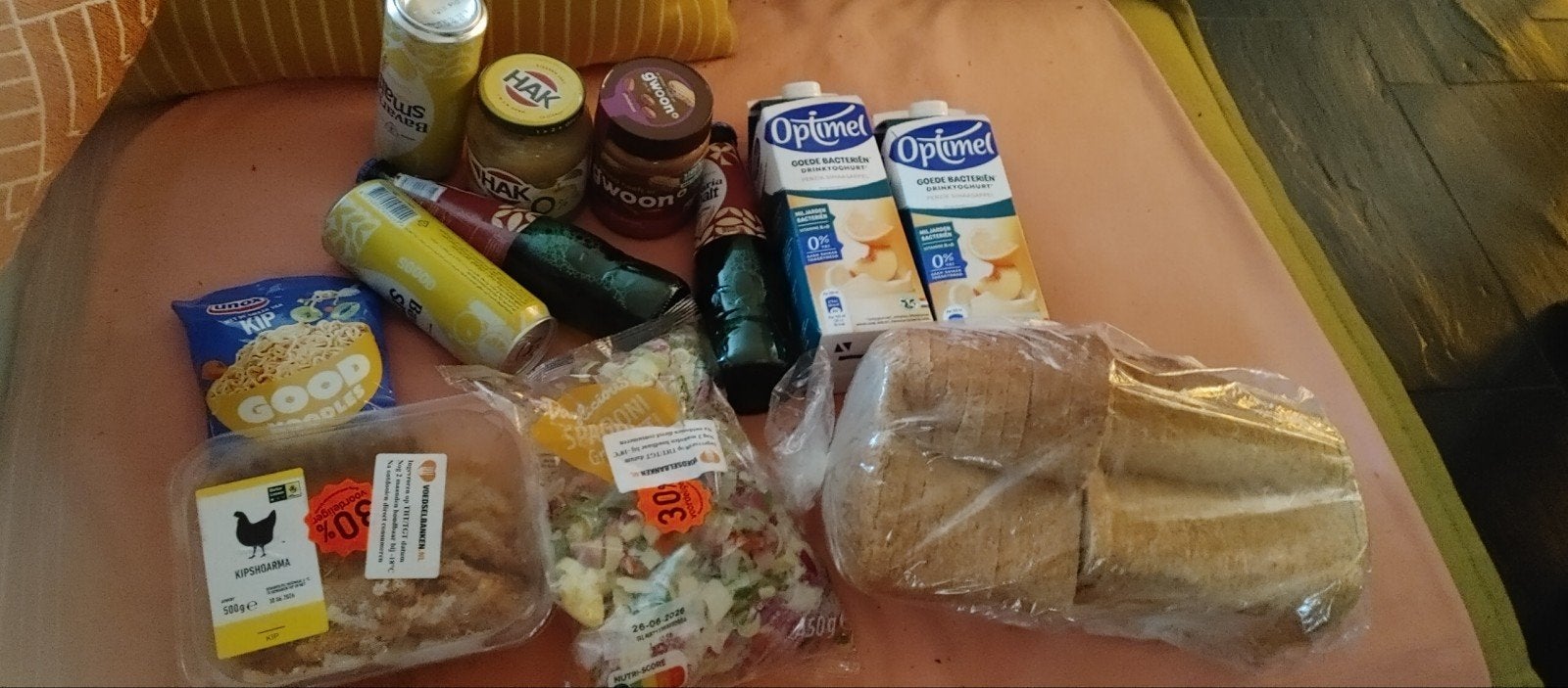 Gratis boodschappen, Ophalen