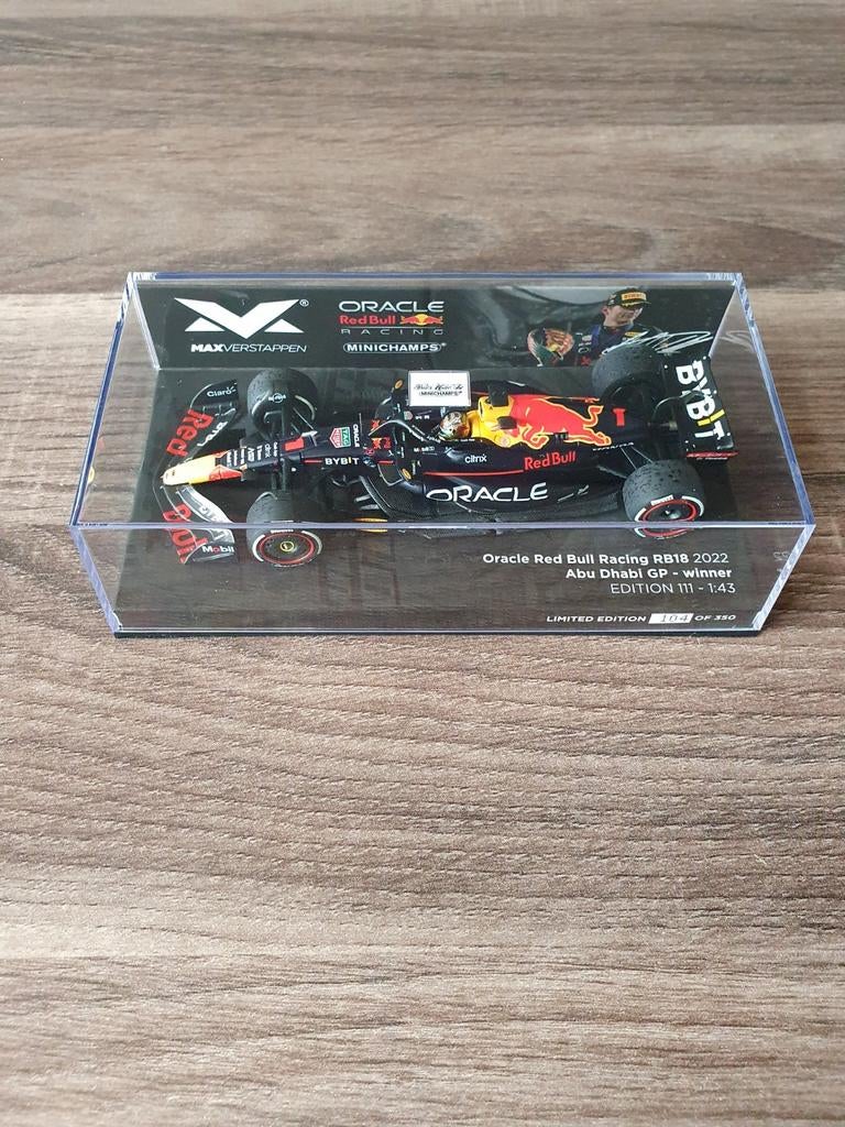 Max verstappen RB18 winnaar abu dhabi 2022 schaal 1/43, Verzenden, Nieuw, Formule 1