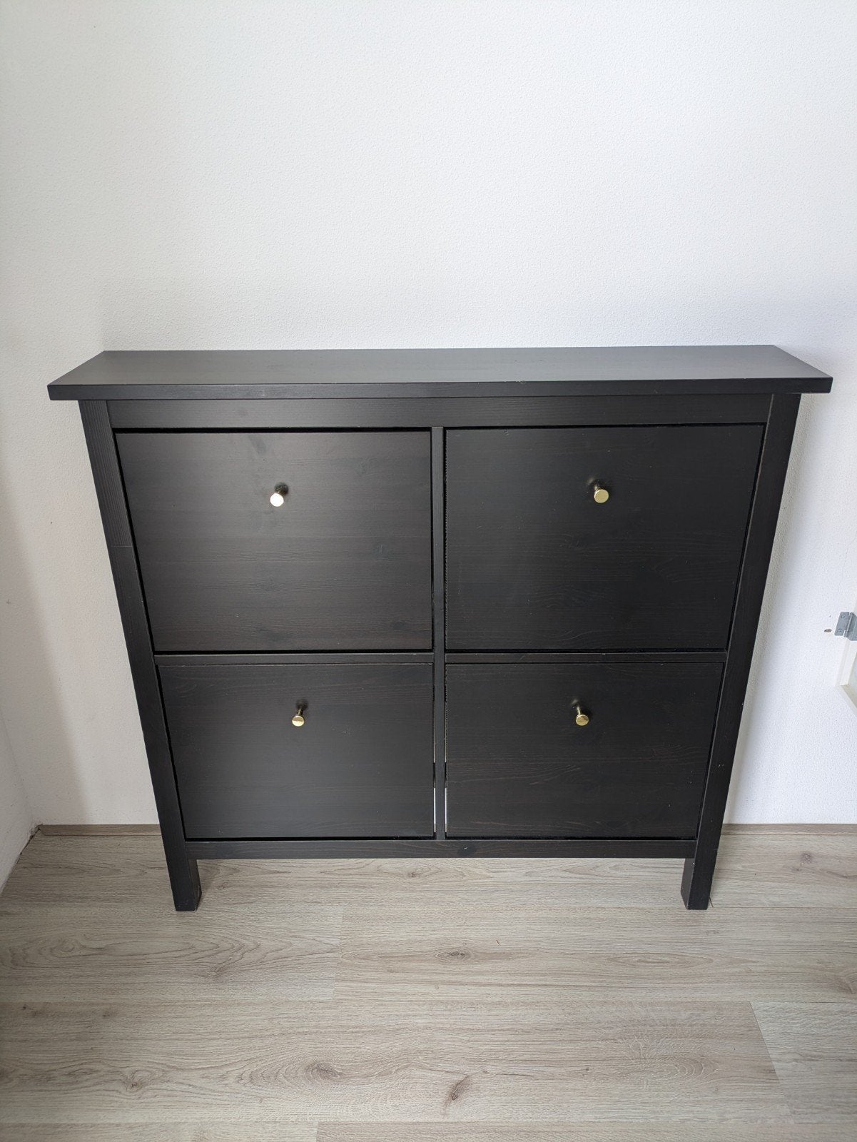 IKEA Hemnes schoenenkast - Zwart (106x22x100 cm), Huis en Inrichting, Ophalen, Zo goed als nieuw, Modern