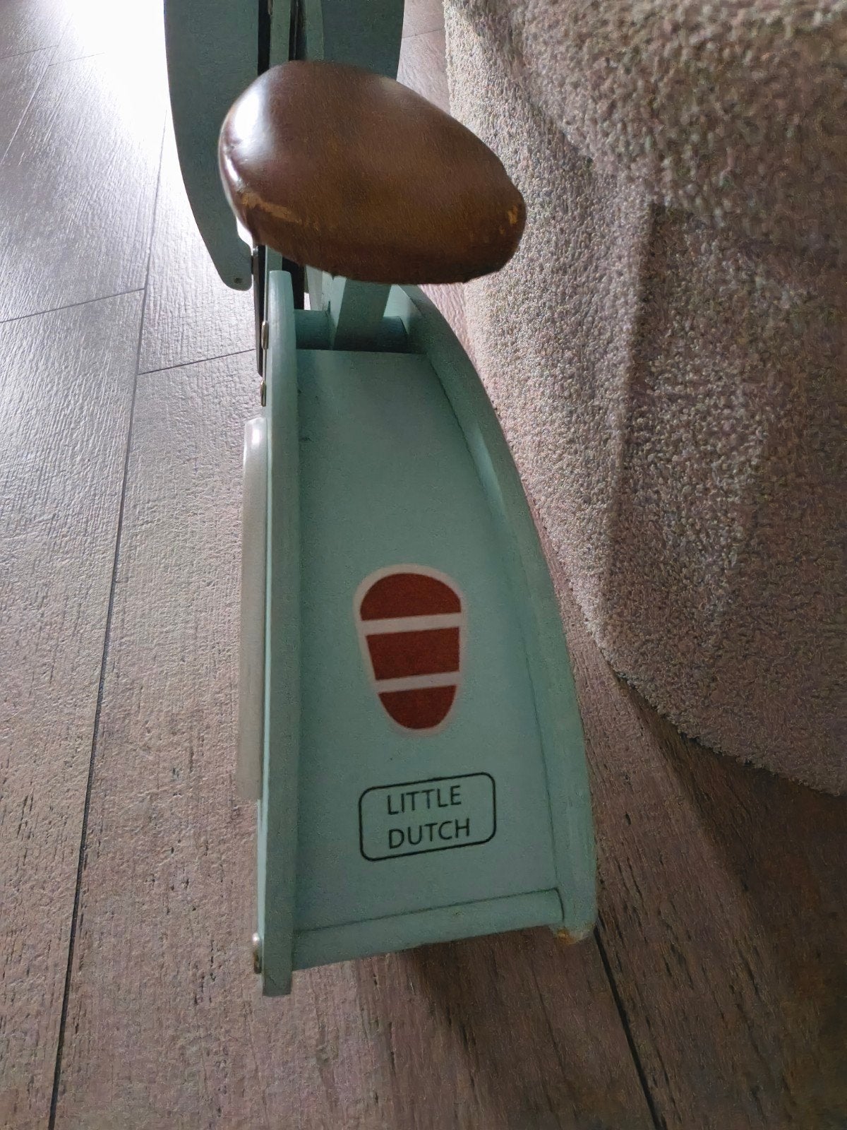 Little Dutch Houten Scooter Loopfiets Mintgroen, Kinderen en Baby's, Speelgoed | Buiten | Voertuigen en Loopfietsen, Ophalen
