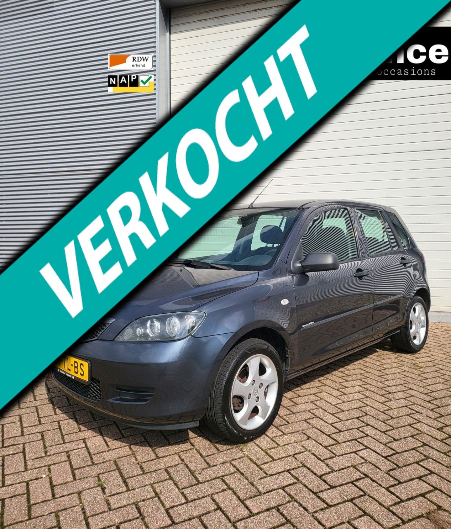 Mazda 2 1.4 Touring Airco Nieuwe APK NAP, Auto's, Voorwielaandrijving, 1025 kg, Gebruikt, Zwart