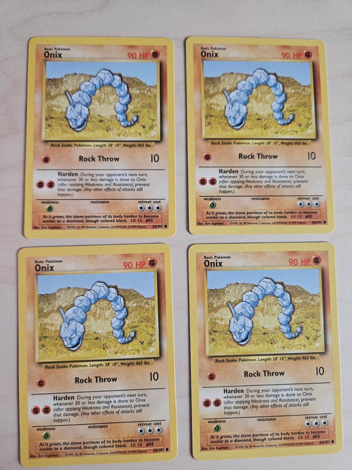 Onix Base set 56/102 EN, Ophalen of Verzenden, Gebruikt, Meerdere kaarten