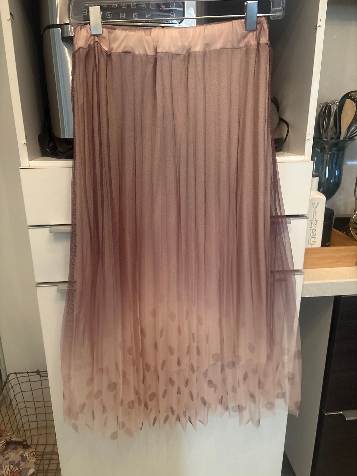 Elegante Tule Rok met Stipjes - Maat M, Maat 38/40 (M), Bruin, Nieuw, Ophalen of Verzenden