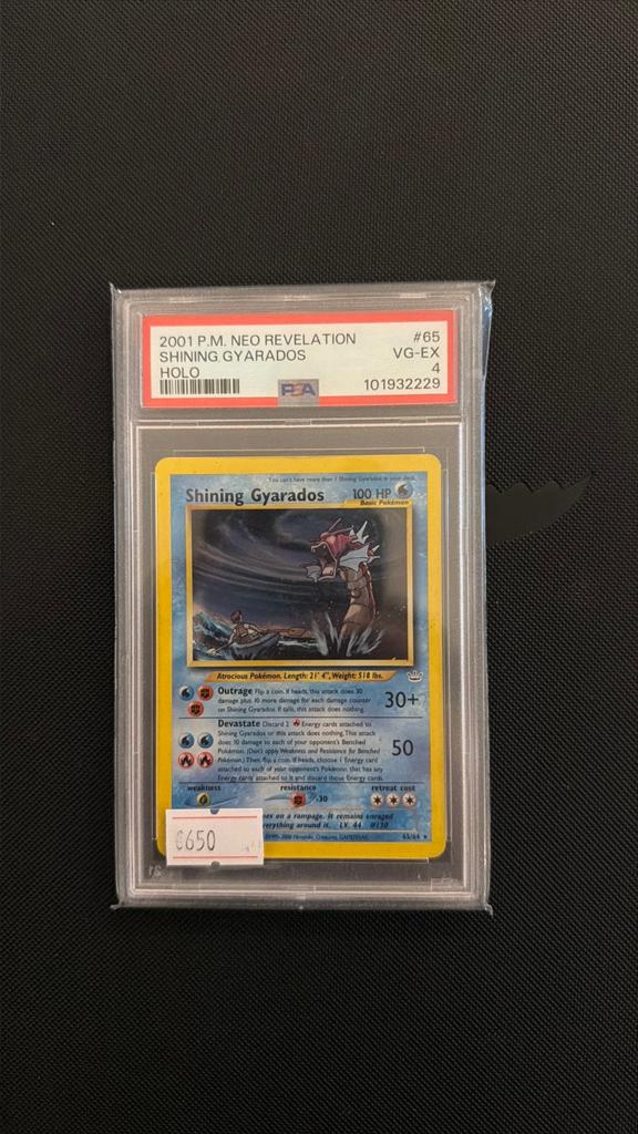 Shining gyarados (65/64) PSA 4, Ophalen of Verzenden, Zo goed als nieuw