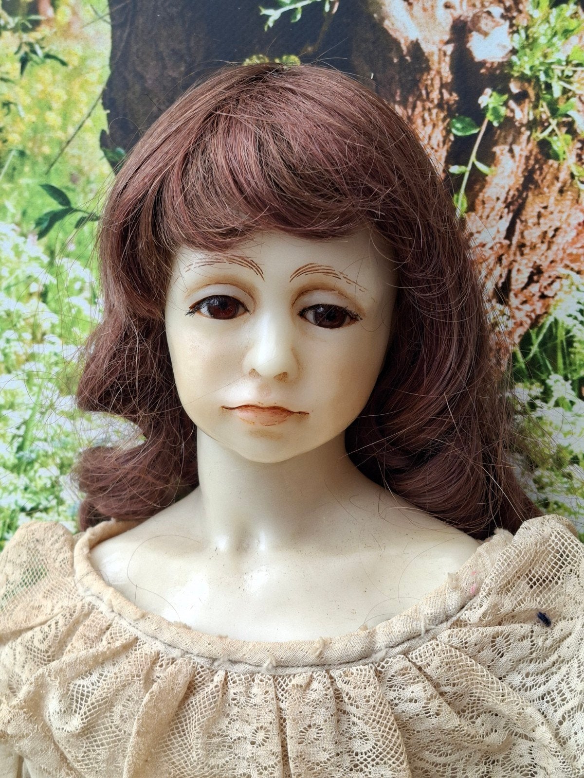 Antieke Wassen Pop Gillie Charlson 1982 75 cm, Verzamelen, Ophalen of Verzenden, Gebruikt, Pop