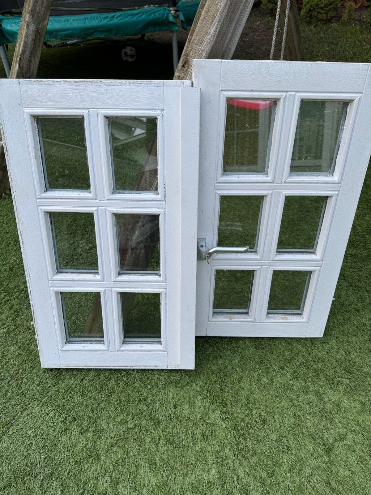 2x Hardhouten Ramen - Mooie Staat!, Doe-het-zelf en Verbouw, Glas en Ramen, Gevelraam of Ruit, Gebruikt, 80 tot 120 cm, 80 tot 120 cm
