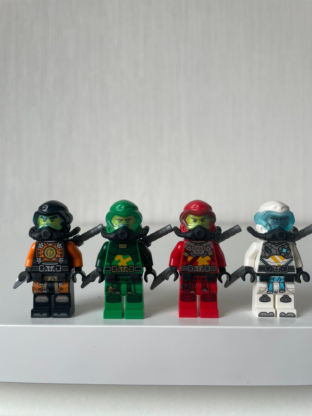 Lego Ninjago Scuba Cole, Lloyd, Kai & Zane, Ophalen, Lego, Zo goed als nieuw, Minifiguur