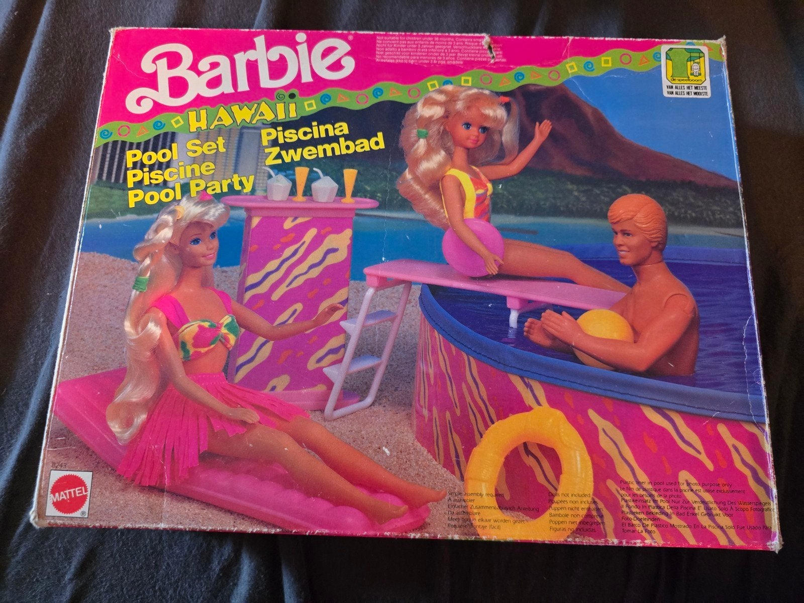 Vintage Barbie Hawaii Pool Party Speelset (Mattel), Ophalen of Verzenden