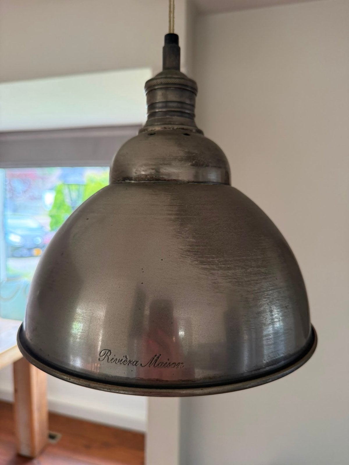 Riviera Maison Industriële Hanglampen (2 stuks), Huis en Inrichting, Lampen | Hanglampen, Ophalen, Gebruikt, Metaal, 75 cm of meer