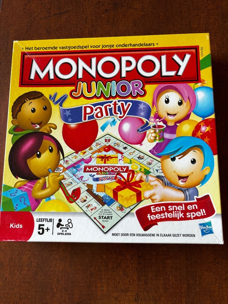 Monopoly party junior, Hobby en Vrije tijd, Gezelschapsspellen | Bordspellen, Verzenden, Gebruikt, Hasbro