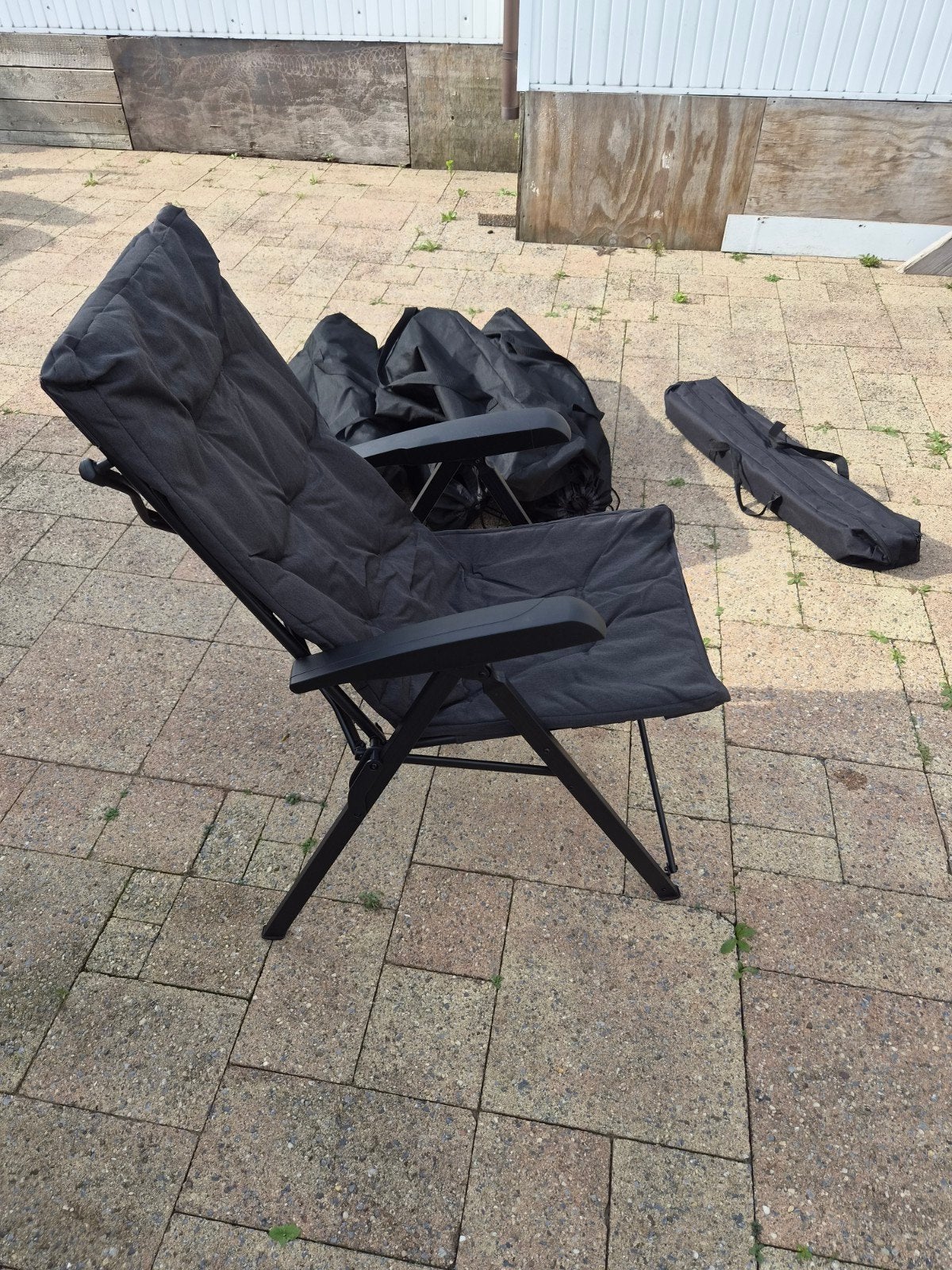 4 Stoelen en tafel nieuw, Ophalen, Nieuw, Campingstoel