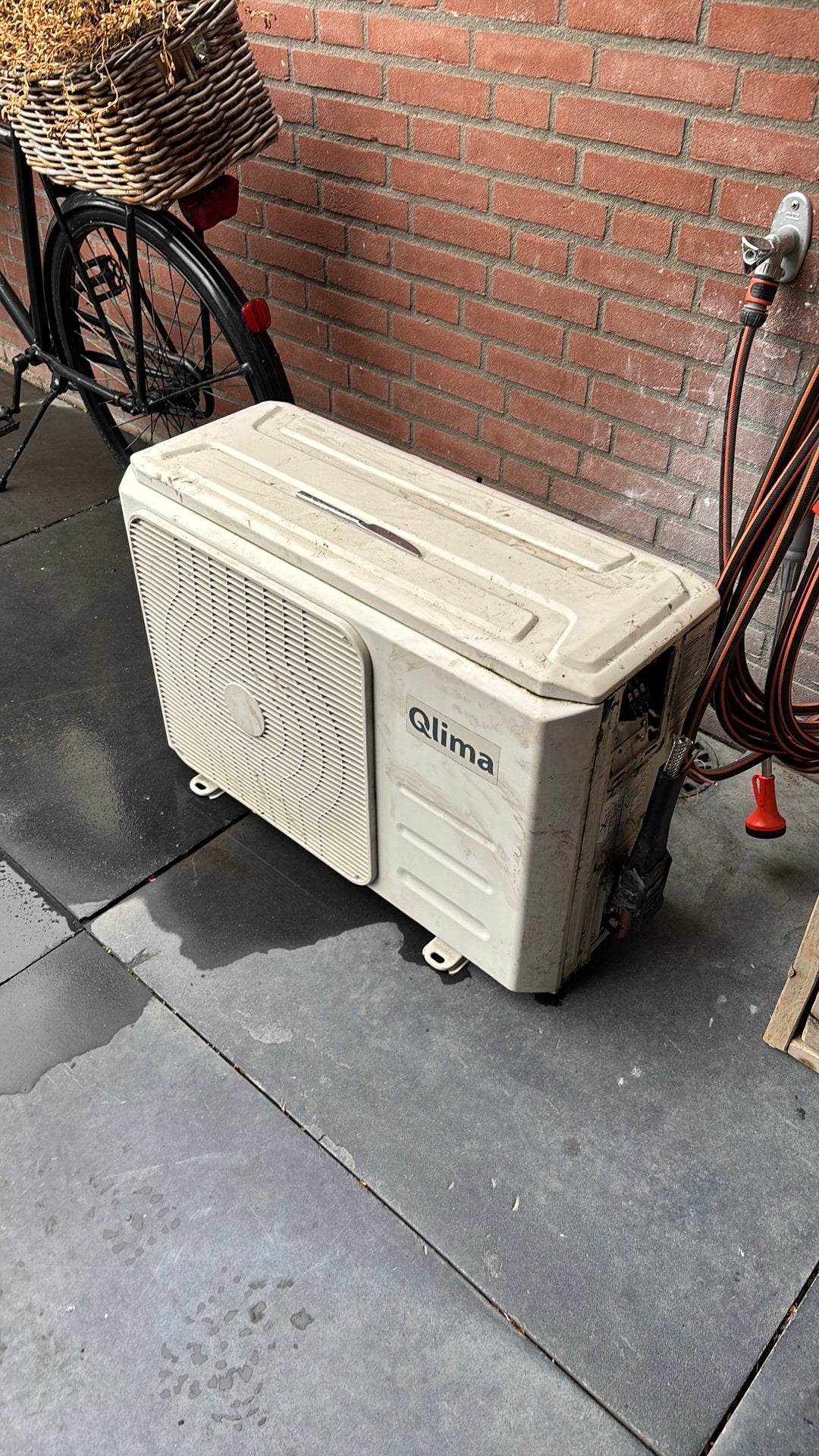Qlima airco unit voor onderdelen, Ophalen, Gebruikt, Wandairco, 3 snelheden of meer