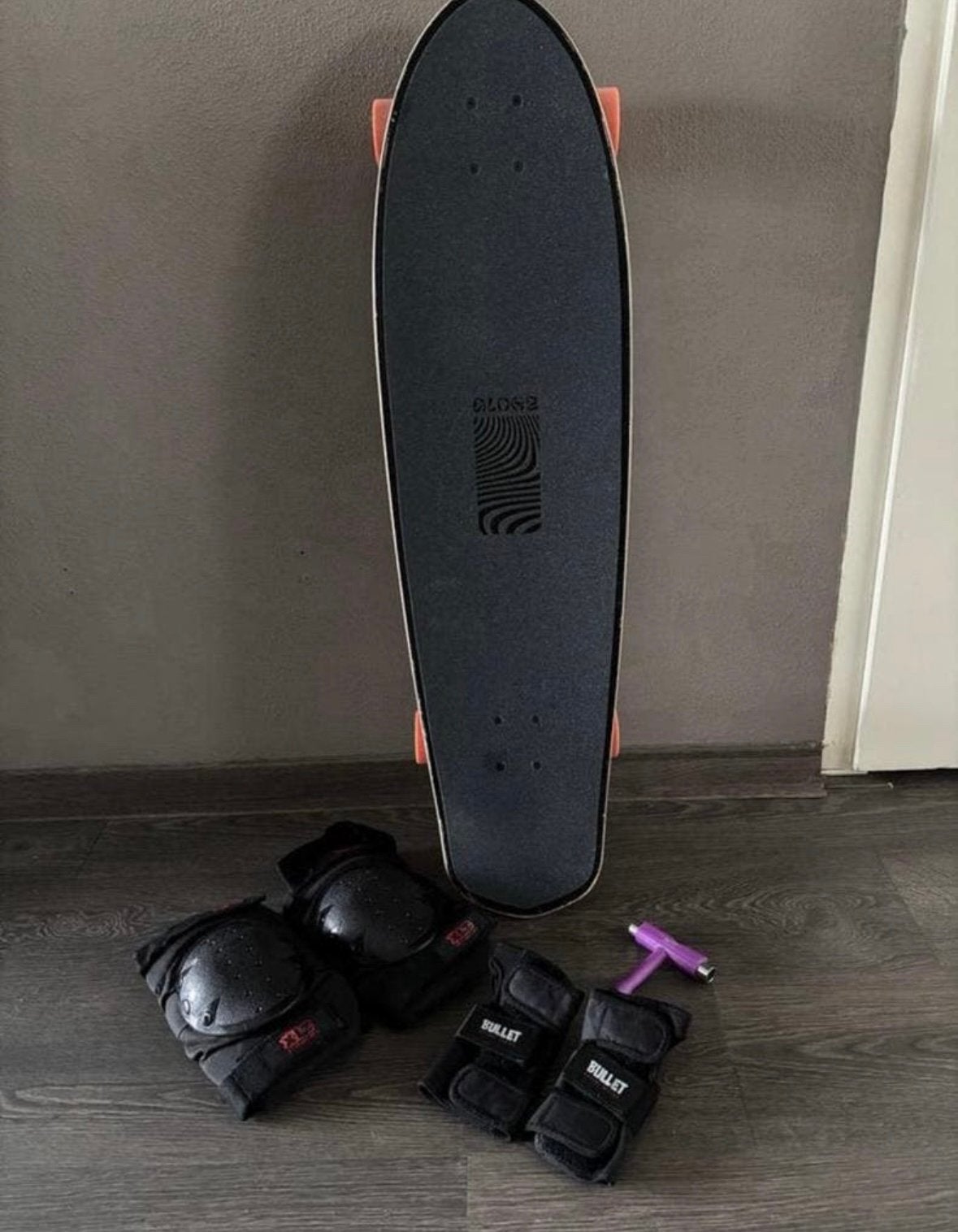Globe blazer XL black/orange longboard (36,25 inch) set!, Verzenden, Zo goed als nieuw