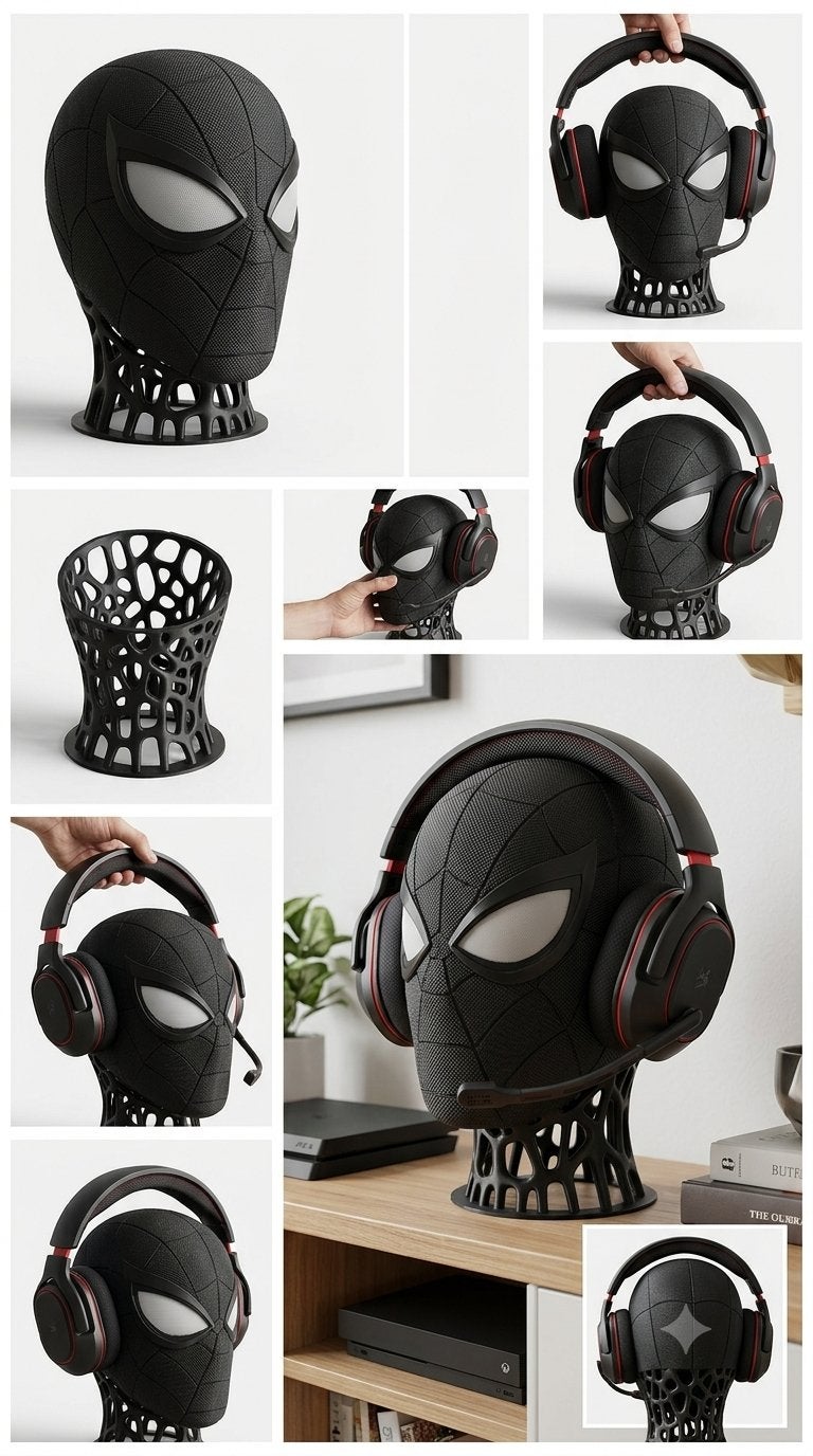 Spider-Man koptelefoon standaard - Zwart, Ophalen of Verzenden, Nieuw