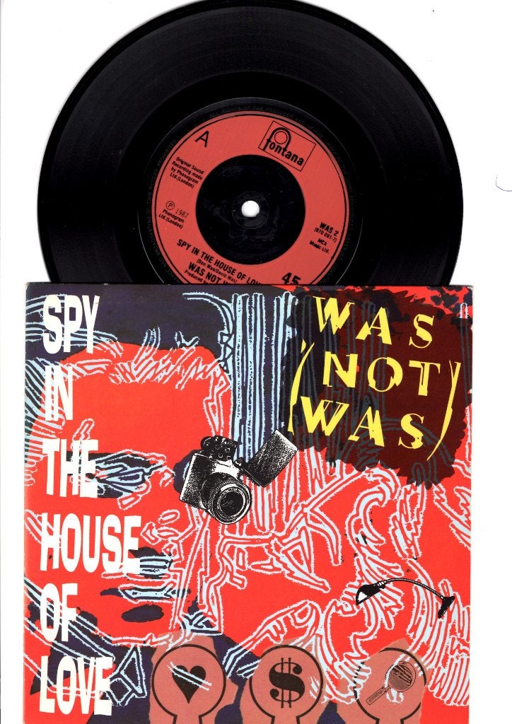 WAS NOT WAS - SPY IN THE HOUSE OF LOVE / DAD I'M IN JAIL 7'', 7 inch, Zo goed als nieuw, Pop, Overige typen