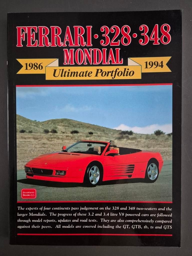 Ferrari 328 348 Mondial Ultimate Portfolio 1986-1994, Ophalen of Verzenden, Zo goed als nieuw, Ferrari, Brooklands Books