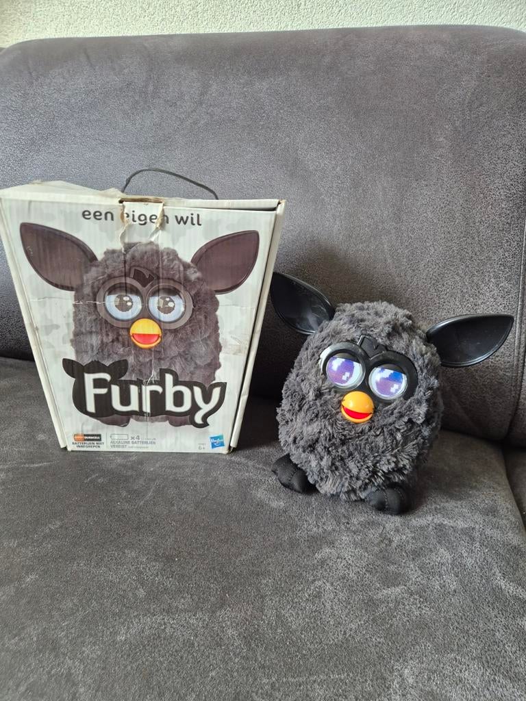 Hasbro Furby 2012 Interactieve Knuffel zwart grijs, Ophalen of Verzenden, Gebruikt, Jongen of Meisje