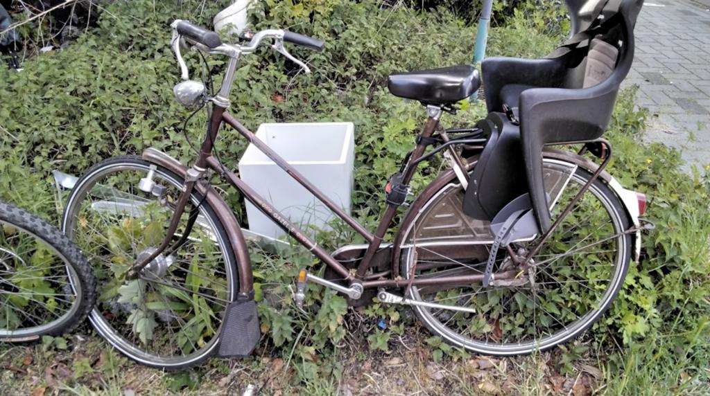 Damesfiets Gazelle met kinderzitje, Fietsen en Brommers, Fietsen | Dames | Damesfietsen, Gebruikt, 47 tot 50 cm, Versnellingen