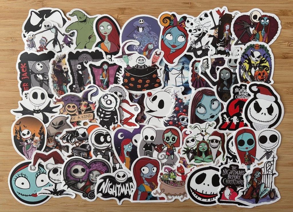 Nightmare before christmas stickers, Verzenden, Nieuw, Meerdere stickers