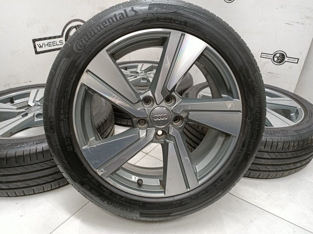 Audi Q2 lichtmetaal velgen 18"inch 5x112, Ophalen, Gebruikt, 18 inch, Banden en Velgen