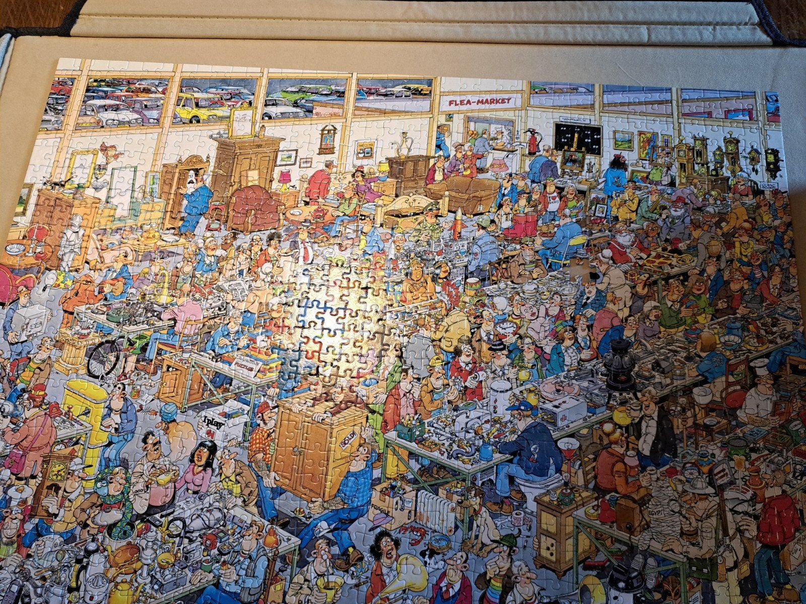 Jan van haasteren puzzel 1000 stukjes, Hobby en Vrije tijd, Denksport en Puzzels, Ophalen of Verzenden, 500 t/m 1500 stukjes, Gebruikt