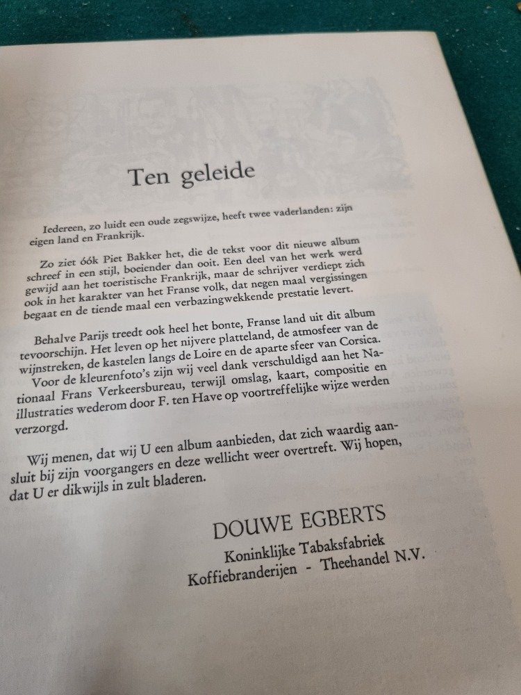 verzamelalbum frankrijk douwe egberts, Verzamelen, Ophalen of Verzenden, 'T Olde Gre-j, Info@toldegrej.nl, Endepoelstraat 20f Didam