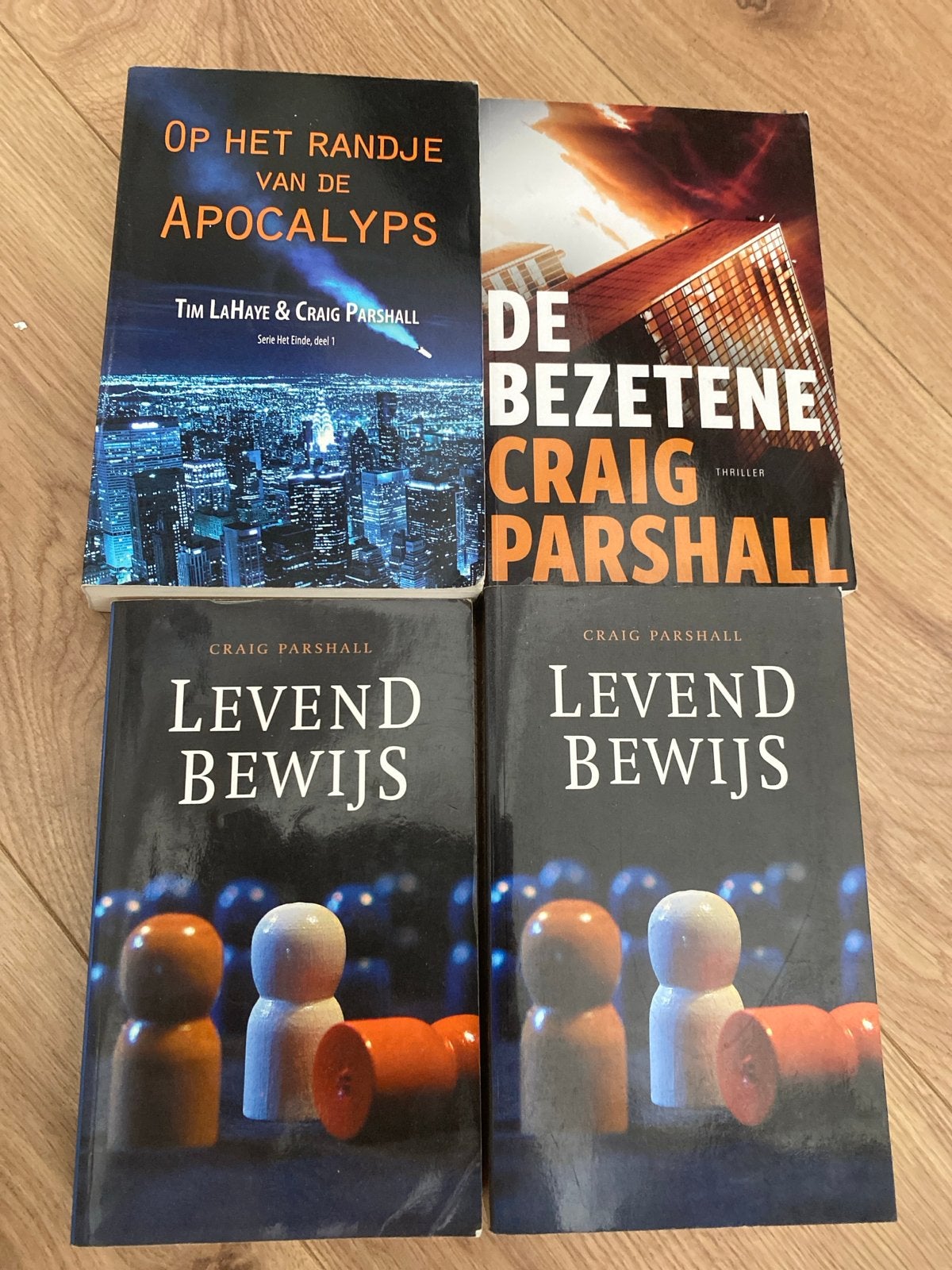 4 boeken van Craig Parshall: thriller en apocalyps, Boeken, Ophalen of Verzenden, Gelezen, Nederland