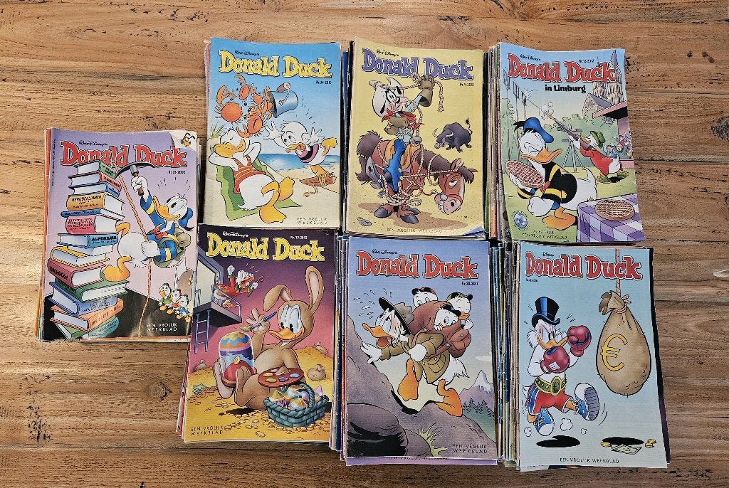 Donald Ducks (262x) plus pockets (11) en vakantieboek (2), Boeken, Stripboeken, Meerdere stripboeken, Ophalen of Verzenden, Gelezen
