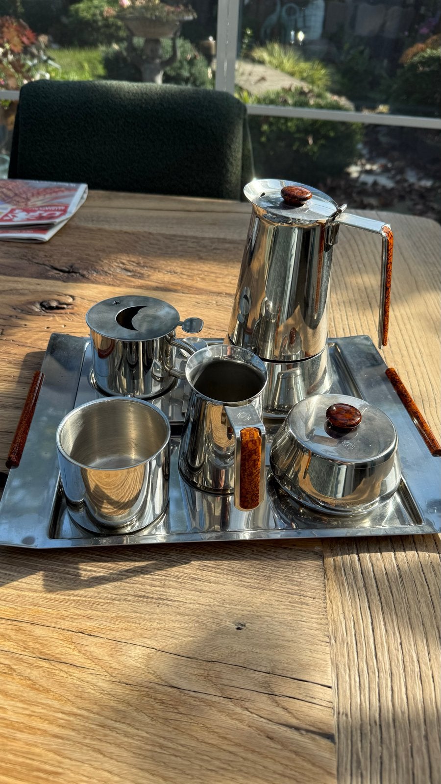 Vintage Guido Bergna Douwe Egberts Espressoset, Ophalen of Verzenden