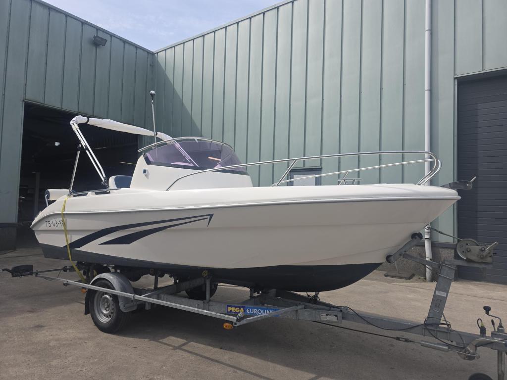 Prins 550 open 60pk Suzuki 425 uur BAKKER boten, Watersport en Boten, Vis- en Consoleboten, Voorling, 140, Gebruikt, Bakker boten