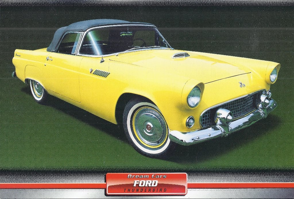 Ma563 foto dream cars ford thunderbird -, Foto, Ophalen of Verzenden, Zo goed als nieuw, Voor 1940