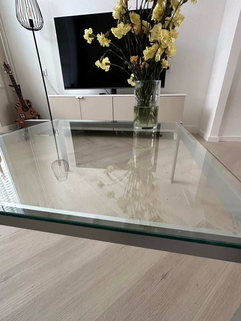 Vintage Deens design salontafel - mid century, Huis en Inrichting, Tafels | Salontafels, Ophalen, Gebruikt, 100 tot 150 cm, Vierkant