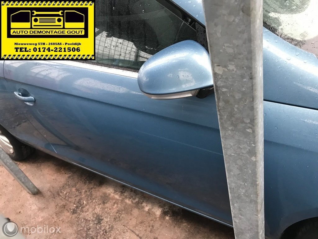 Volkswagen Eos ('06-'12) Portier Deur Rechts Blauw LK5X, Auto-onderdelen, Gebruikt, Ophalen of Verzenden, Volkswagen, Voor