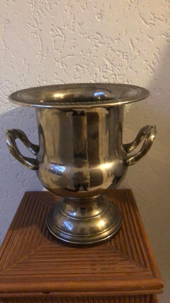 Verzilverde champagnekoeler wijnkoeler, Ophalen of Verzenden, Overige gebieden, Overige typen