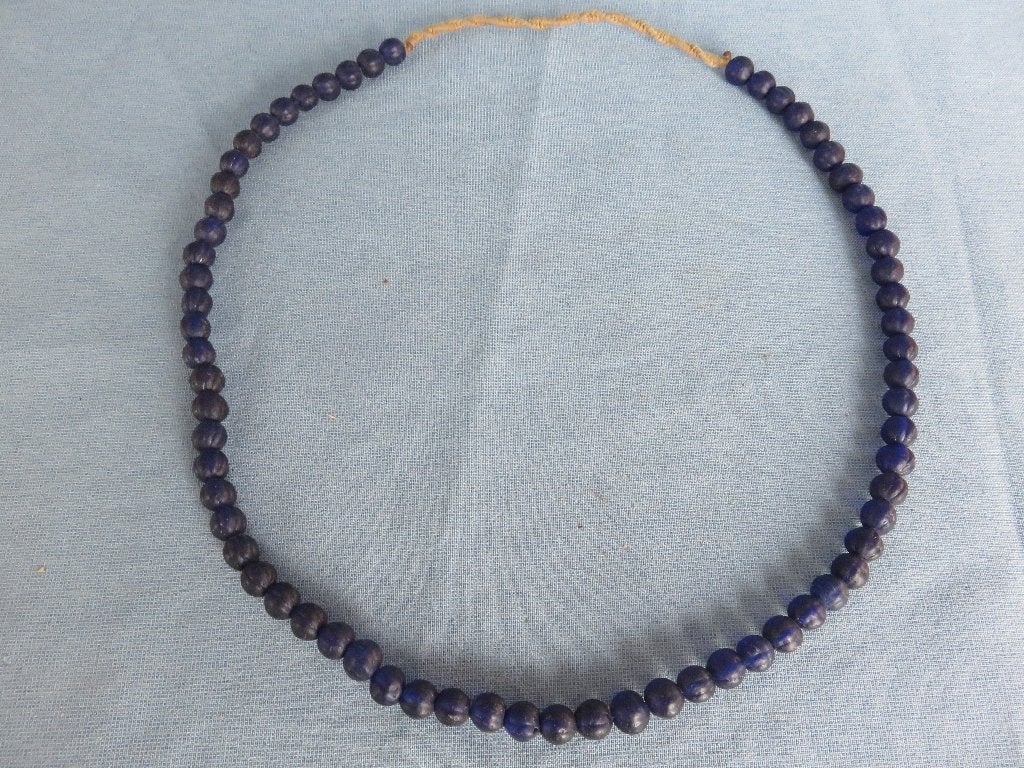 Antieke slaven meloen kralen ketting - glas - 18e - 19e eeuw, Sieraden, Tassen en Uiterlijk, Ophalen of Verzenden, Overige materialen