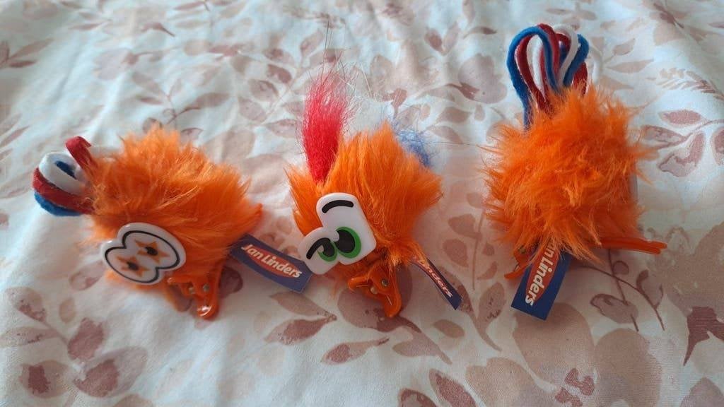 Jan Linders spaaractie oranje clips (3 stuks), Verzamelen, Albert Heijn, Onbekend, Ophalen of Verzenden, Onbekend