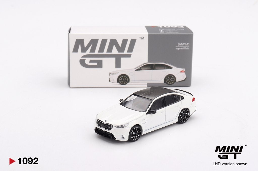 Mini GT BMW M5 Alpine White, Www.rubensmodelautos.nl, Auto, Nieuw, Ophalen of Verzenden