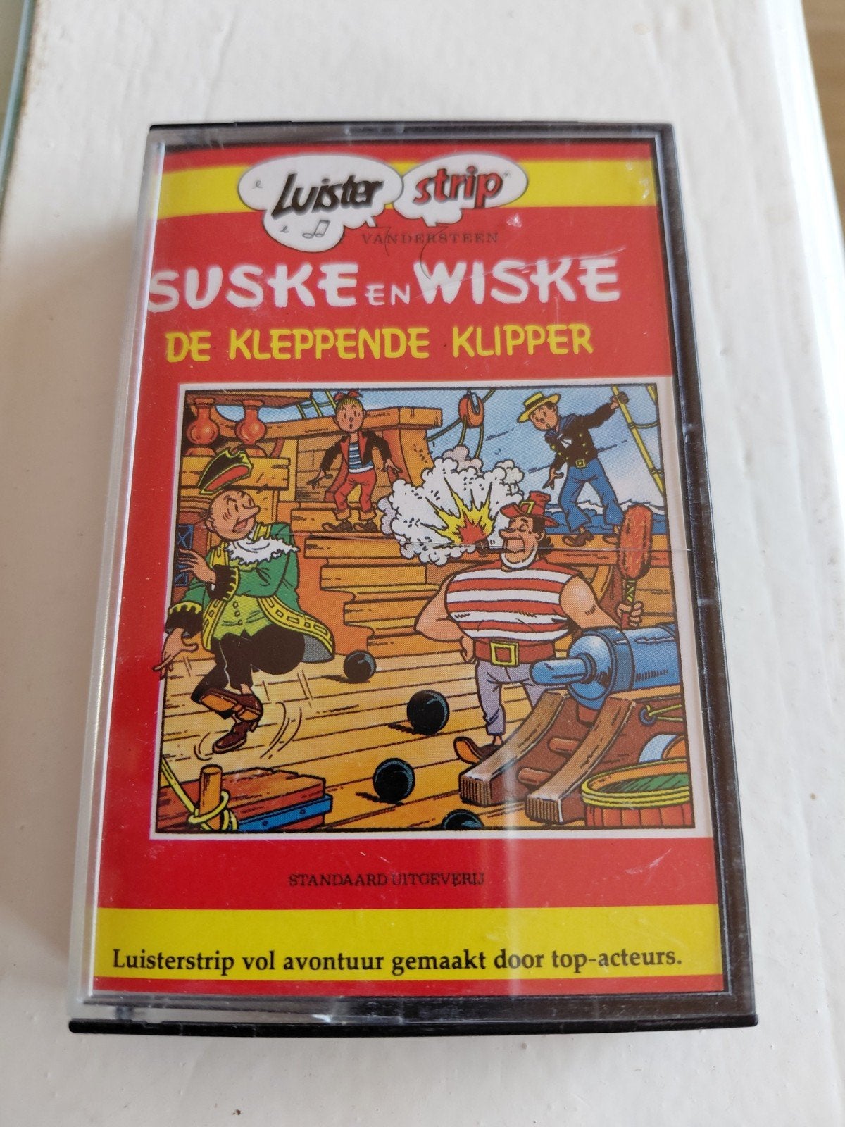 Suske en Wiske luisterstrip De Kleppende Klipper cassette., Gebruikt, Kinderen en Jeugd, 1 bandje, Ophalen of Verzenden