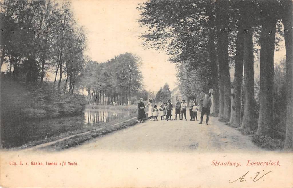 Loenersloot straatweg Kleinrondstemp 8 AUG 04 Abcoude Loenen, Verzenden, Voor 1920, Gelopen, Utrecht