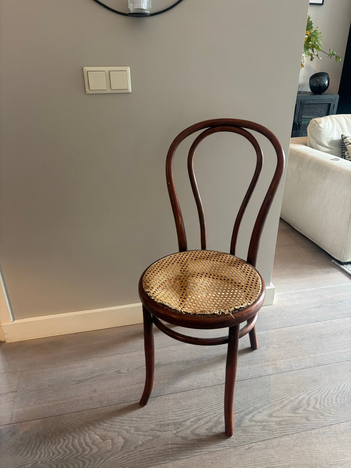 Originele Fischel Weense caféstoel/bentwood stoel 1905-1930, Antiek en Kunst, Ophalen