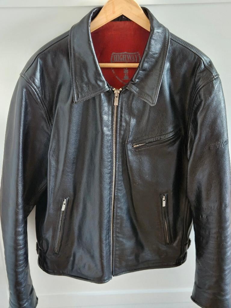 Leren Motorjack Highway 1 mt. L, Ophalen, Tweedehands, Jas | leer, Highway 1