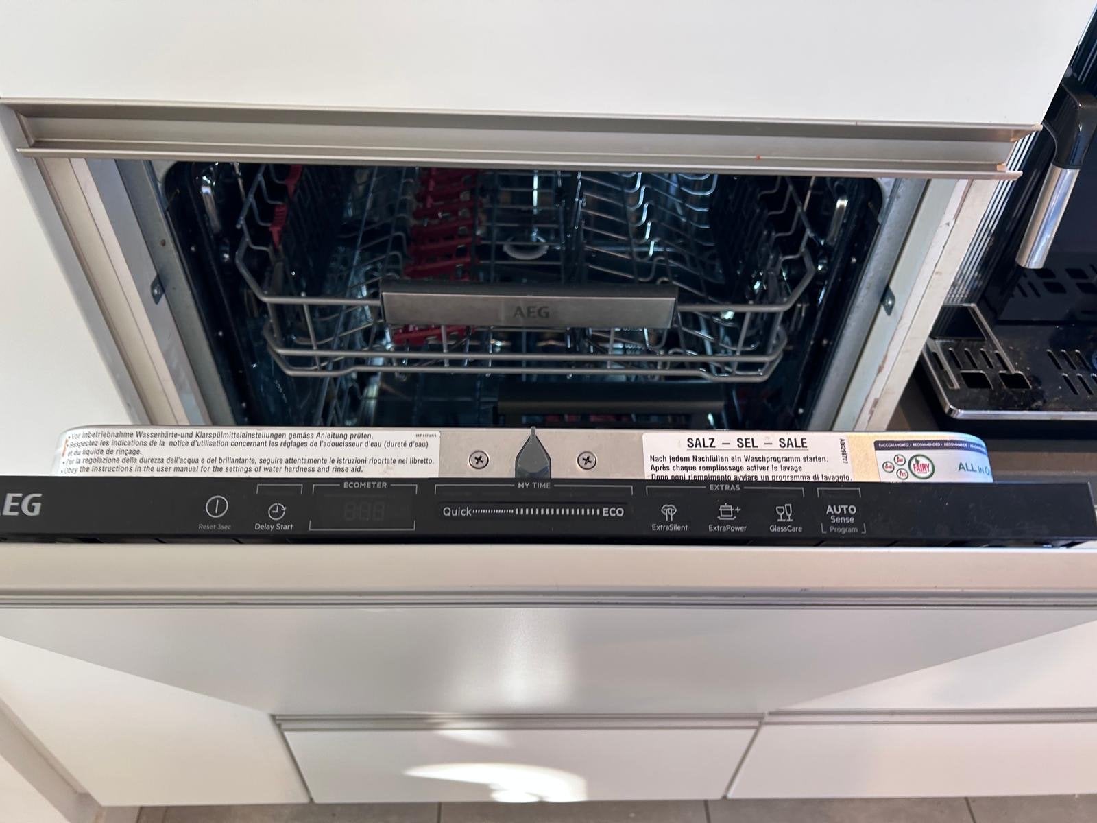 AEG Inbouw Vaatwasser, Ophalen, Gebruikt, 60 cm of meer, Eco programma