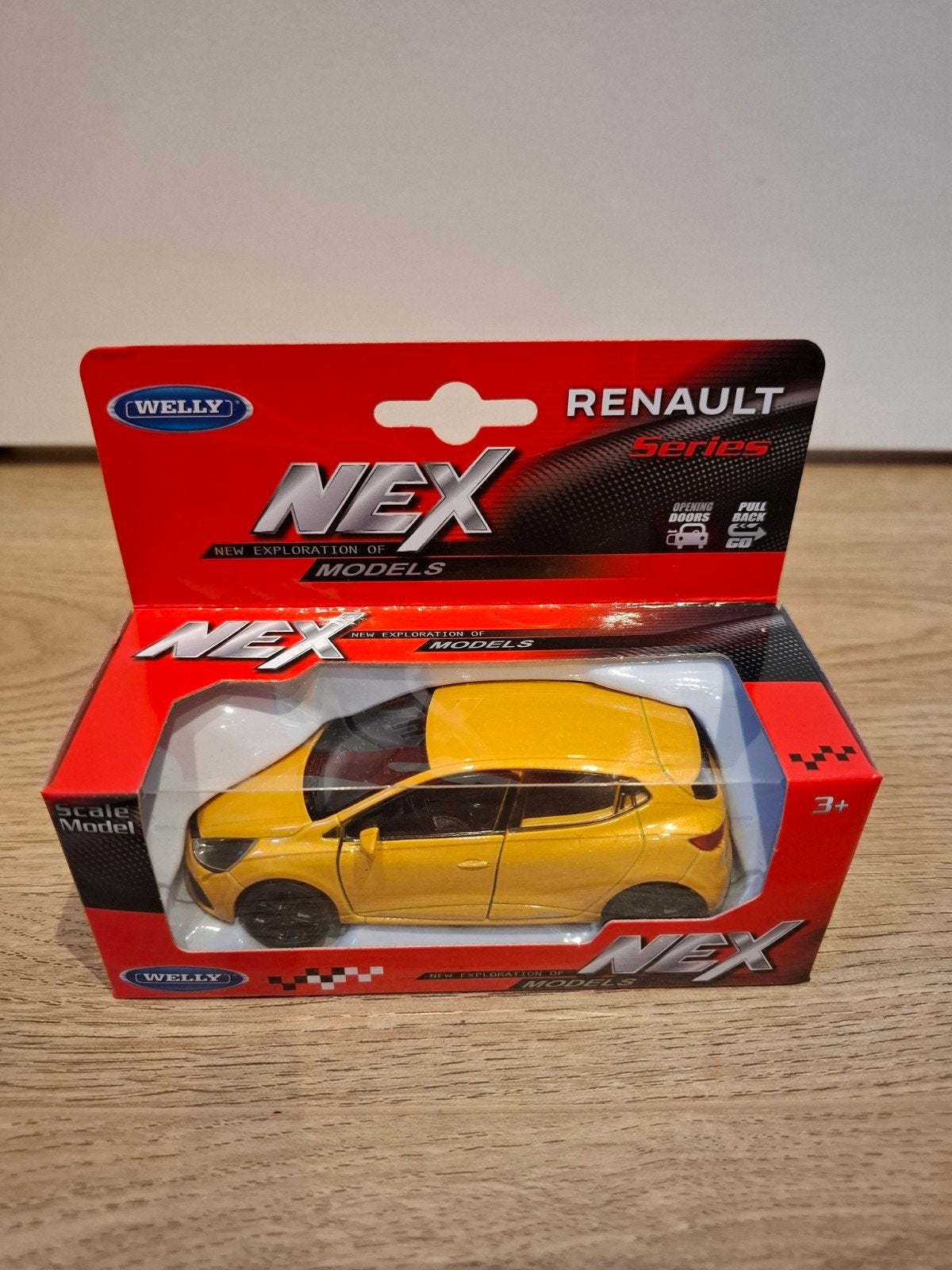 Renault Clio 1:43 schaalmodel - Welly NEX, Ophalen of Verzenden, Nieuw, Auto