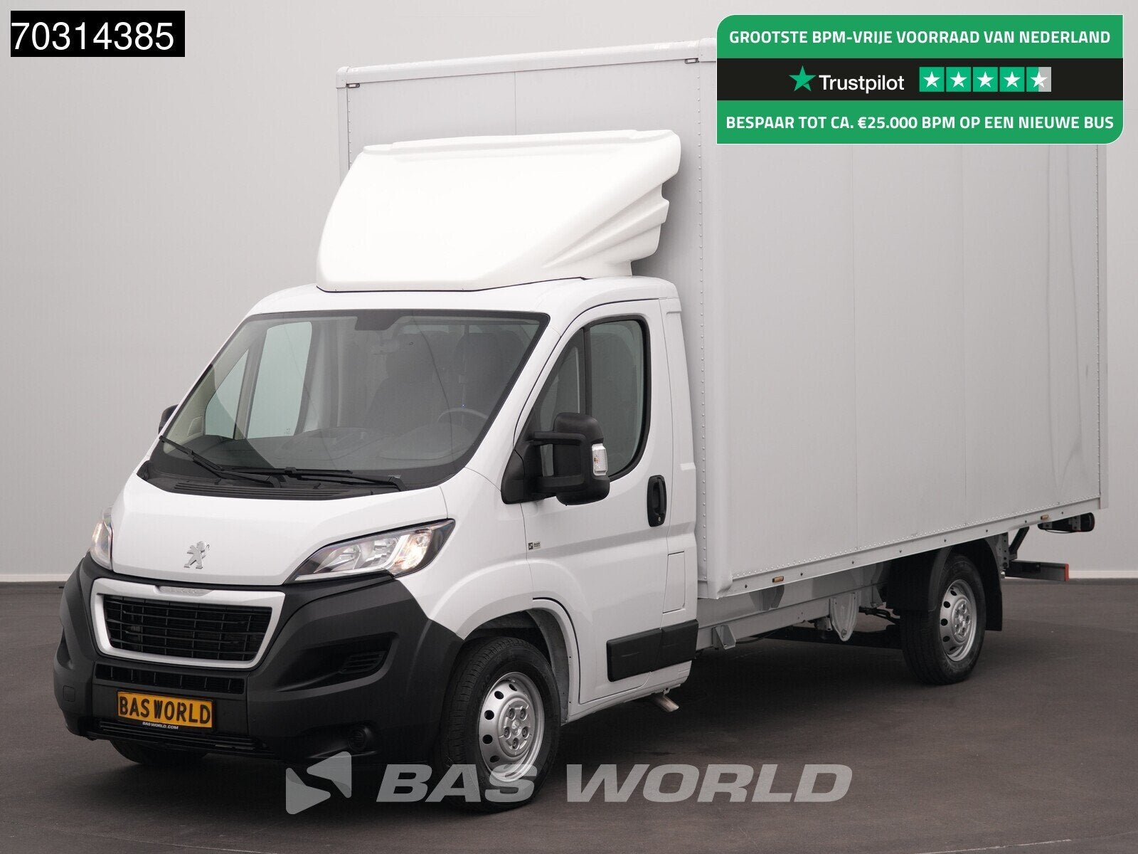 Peugeot Boxer 140PK Laadklep D'Hollandia Zijdeur Bakwagen Ai, Stof, Gebruikt, Euro 6, 4 cilinders