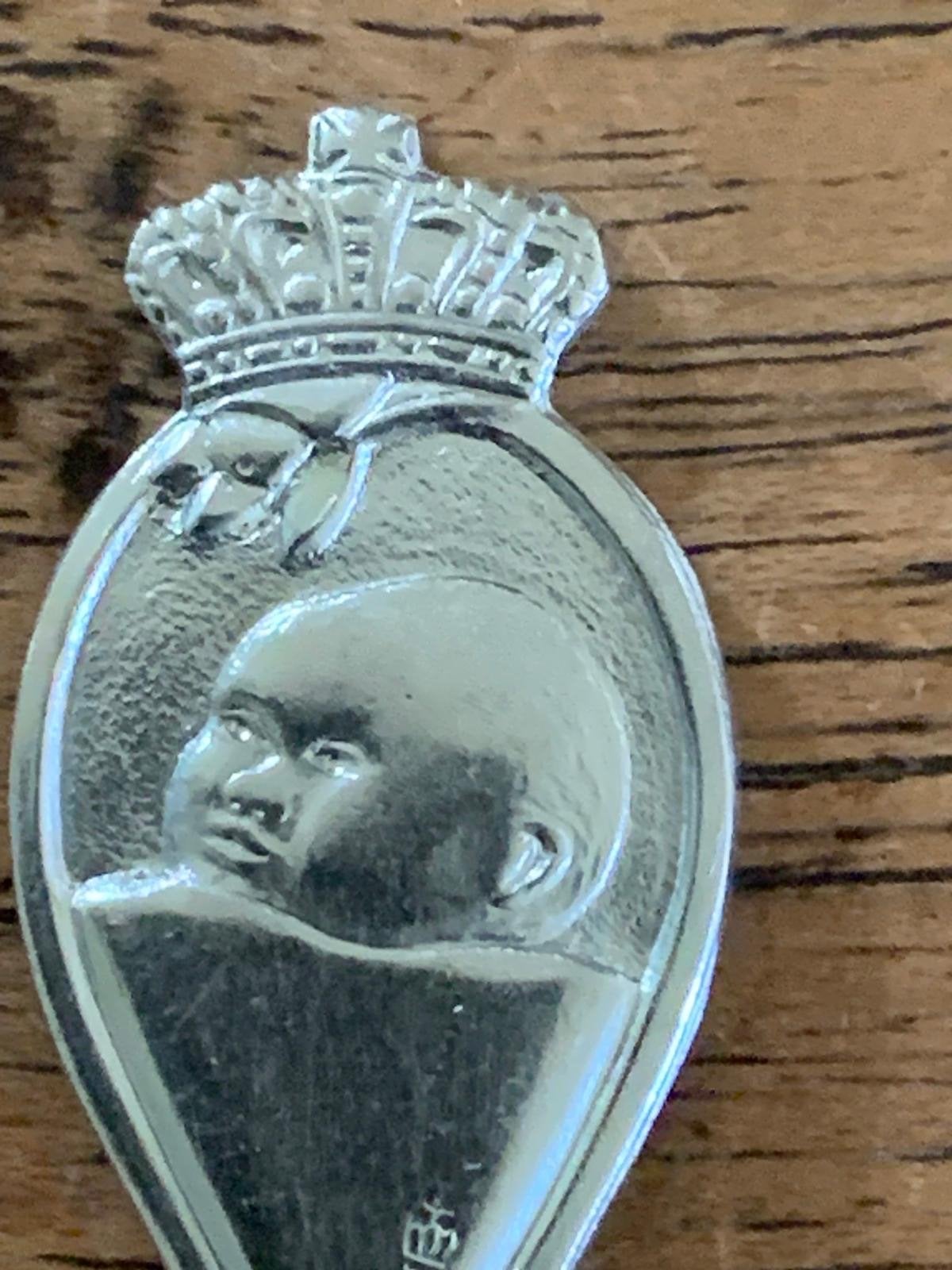 Theelepel herinnering geboorte Alexander 1967, Antiek en Kunst, Antiek | Bestek, Ophalen of Verzenden