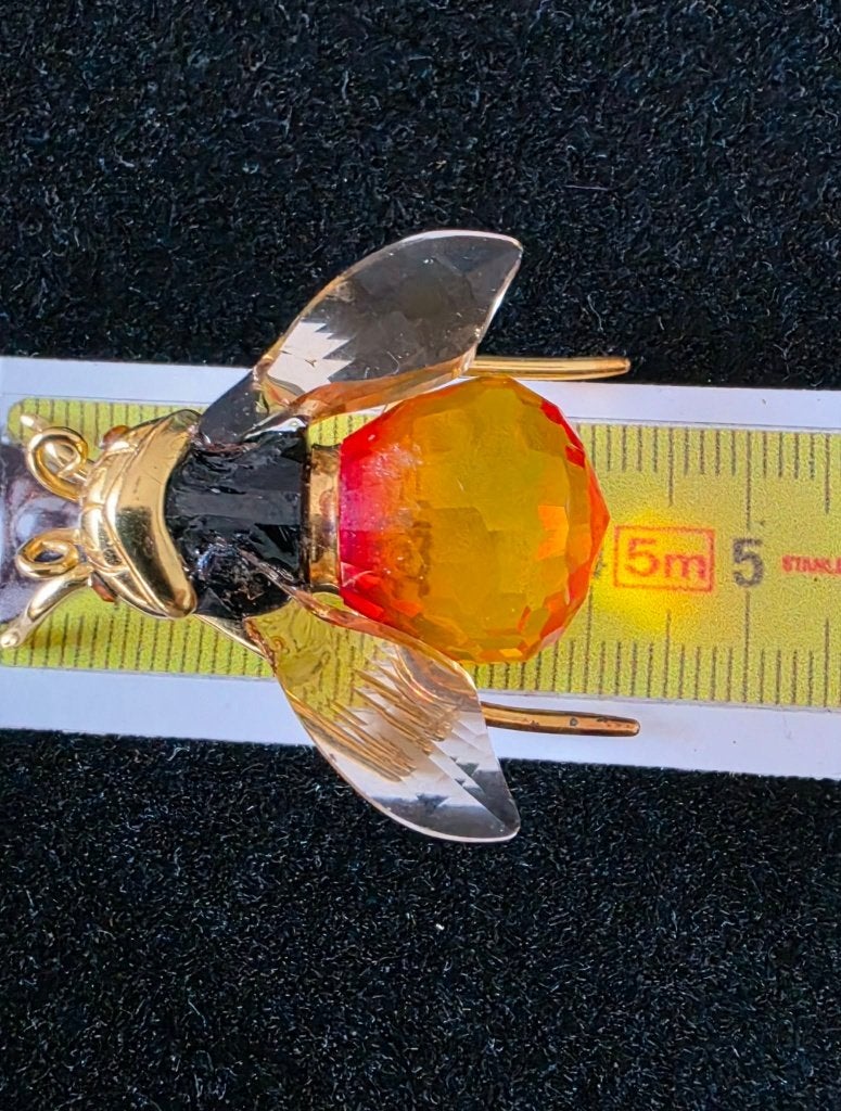 Alipur Crystal Paradise Insect Bumble Bee Fire Opal - S 925, Ophalen of Verzenden