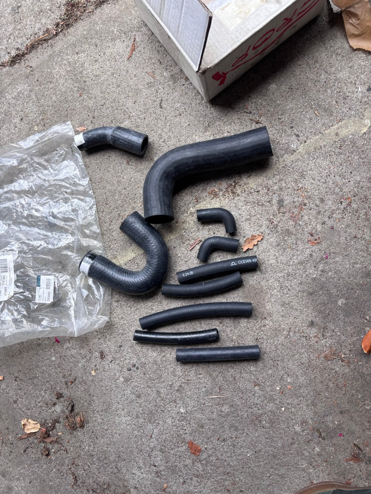 Koelwater slangen set jaguar mk2 2.4 L misschien 3.4L, Ophalen of Verzenden