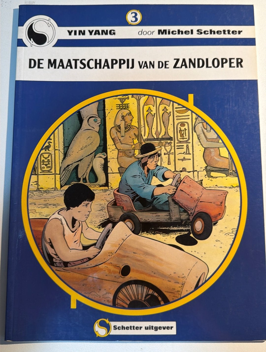 Schetter - Maatschappy van de zandloper - gesigneerd, Ophalen of Verzenden, Zo goed als nieuw, Schetter